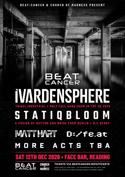 12 Dec 2026 — Beat:Cancer Feat. iVardensphere, Statiqbloom, Matt Hart, D:Feat and Deathboy